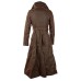 Womens 'Rosetti' Full Length Waxed Coat Faux Fur lined