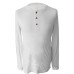 West Indian Sea Island Cotton Long Sleeve Buttoned Tee Shirt